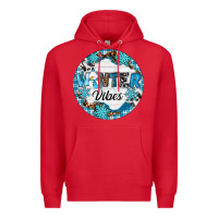 Red Winter vibes Premium Hoodie - RanaPortraitStore