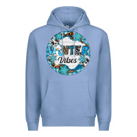 Colony Blue Winter vibes Premium Hoodie - RanaPortraitStore