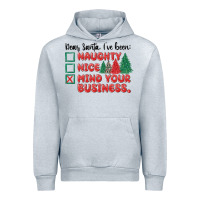 Heather Grey dear santa ive been Urban Hoodie - MaliasSmallBusiness