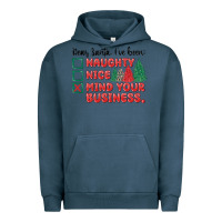 Pigment Midnight Navy dear santa ive been Urban Hoodie - MaliasSmallBusiness