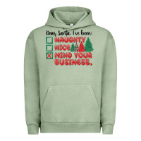 Pigment Oil Green dear santa ive been Urban Hoodie - MaliasSmallBusiness