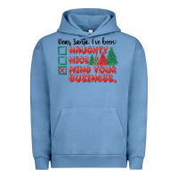 Pigment Pebble Blue dear santa ive been Urban Hoodie - MaliasSmallBusiness
