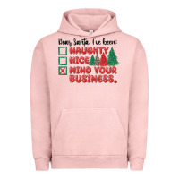 Pigment Salmon dear santa ive been Urban Hoodie - MaliasSmallBusiness