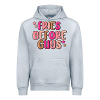 Heather Grey fries before guys Urban Hoodie - MaliasSmallBusiness