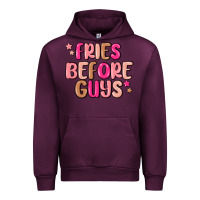 Mauve Wine fries before guys Urban Hoodie - MaliasSmallBusiness