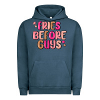 Pigment Midnight Navy fries before guys Urban Hoodie - MaliasSmallBusiness
