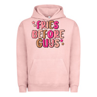 Pigment Salmon fries before guys Urban Hoodie - MaliasSmallBusiness