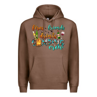 Chestnut fires friends drinks camping crew Premium Hoodie - texasbilliewilder