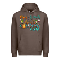 Coffee fires friends drinks camping crew Premium Hoodie - texasbilliewilder