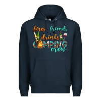 Navy fires friends drinks camping crew Premium Hoodie - texasbilliewilder