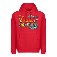 Red fires friends drinks camping crew Premium Hoodie - texasbilliewilder