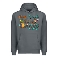 Rock fires friends drinks camping crew Premium Hoodie - texasbilliewilder