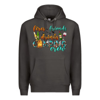 Smoke fires friends drinks camping crew Premium Hoodie - texasbilliewilder