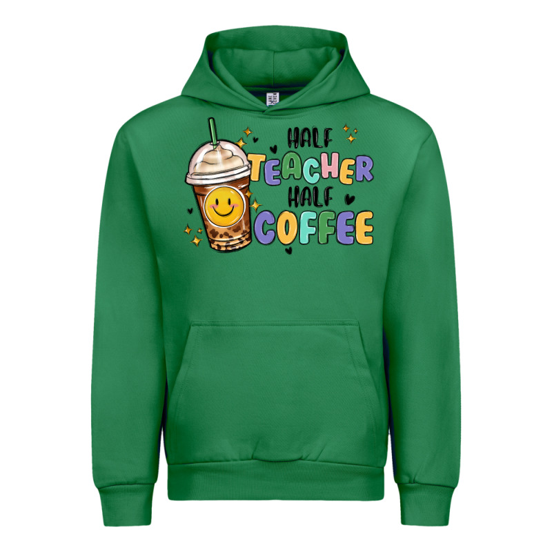 Half Teacher Half Coffee Urban Hoodie by MaliasSmallBusiness | Teevron