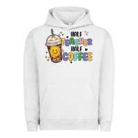 Pigment Lunar Rock half teacher half coffee Urban Hoodie - MaliasSmallBusiness
