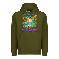 Army Green find someone who grows flowers Premium Hoodie - texasbilliewilder