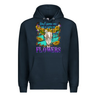 Navy find someone who grows flowers Premium Hoodie - texasbilliewilder