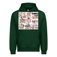 Foreset Green funny coffee quotes Urban Hoodie - MaliasSmallBusiness
