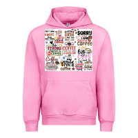 Fuchsia Pink funny coffee quotes Urban Hoodie - MaliasSmallBusiness