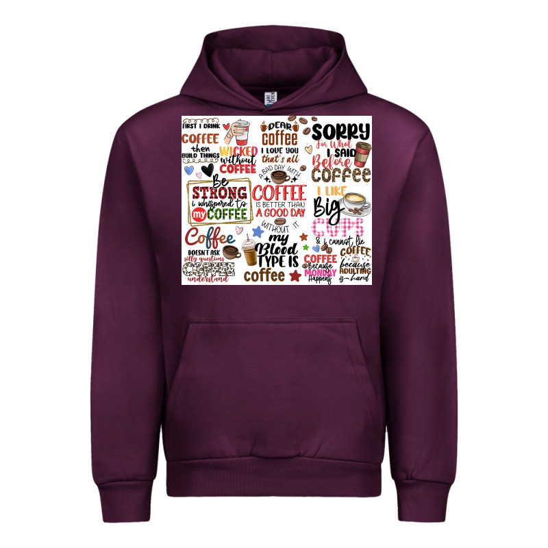 Funny Coffee Quotes Urban Hoodie by MaliasSmallBusiness | Teevron