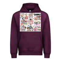 Mauve Wine funny coffee quotes Urban Hoodie - MaliasSmallBusiness
