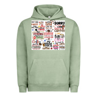 Pigment Oil Green funny coffee quotes Urban Hoodie - MaliasSmallBusiness