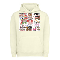 Pigment Pistachio funny coffee quotes Urban Hoodie - MaliasSmallBusiness