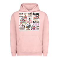 Pigment Salmon funny coffee quotes Urban Hoodie - MaliasSmallBusiness