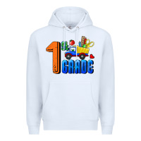 White First Grade Premium Hoodie - RanaPortraitStore