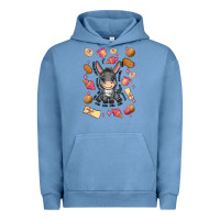 Pigment Pebble Blue mi donkey mexican concha Urban Hoodie - MaliasSmallBusiness