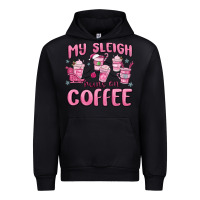 Black my sleigh runs on coffee Urban Hoodie - MaliasSmallBusiness