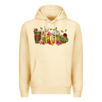 Pina Colada floral hustler coffee cups Premium Hoodie - texasbilliewilder