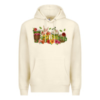 Sandshell floral hustler coffee cups Premium Hoodie - texasbilliewilder