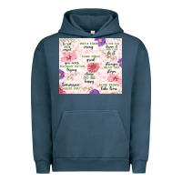 Pigment Midnight Navy positive quotes Urban Hoodie - MaliasSmallBusiness