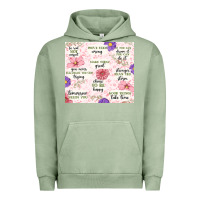 Pigment Oil Green positive quotes Urban Hoodie - MaliasSmallBusiness