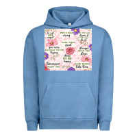 Pigment Pebble Blue positive quotes Urban Hoodie - MaliasSmallBusiness