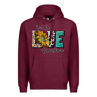 Burgundy for the love of sunshine Premium Hoodie - texasbilliewilder