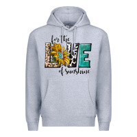 Heather Grey for the love of sunshine Premium Hoodie - texasbilliewilder