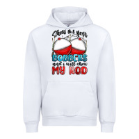 White show me your bobbers and i will show my rod Urban Hoodie - MaliasSmallBusiness