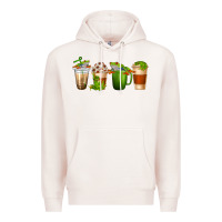 Pale Pink frog coffee cups Premium Hoodie - texasbilliewilder