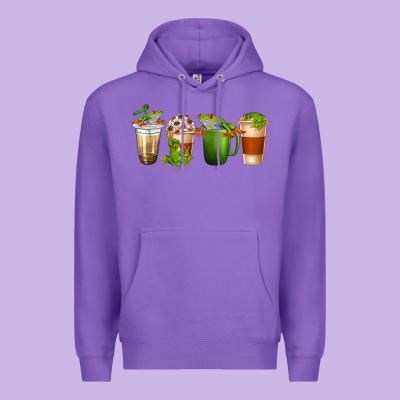 Premium Hoodie frog coffee cups