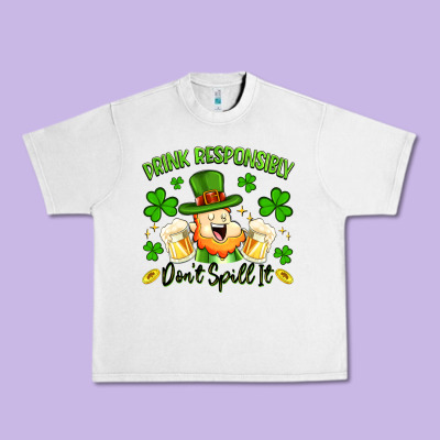 Drink Responsibly Dont Spill It Urban Heavy Tee Designed By Artiststas