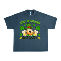 Midnight Navy drink responsibly dont spill it Urban Heavy Tee - Artiststas