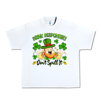 White drink responsibly dont spill it Urban Heavy Tee - Artiststas