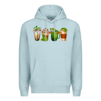 Blue Mist frog coffee cups Premium Hoodie - texasbilliewilder