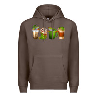 Coffee frog coffee cups Premium Hoodie - texasbilliewilder