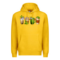 Lemon frog coffee cups Premium Hoodie - texasbilliewilder