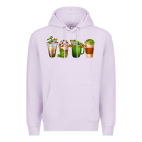 Lilac frog coffee cups Premium Hoodie - texasbilliewilder
