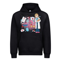 Black stay healthy nurse Urban Hoodie - MaliasSmallBusiness