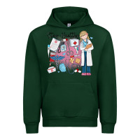 Forest Green stay healthy nurse Urban Hoodie - MaliasSmallBusiness